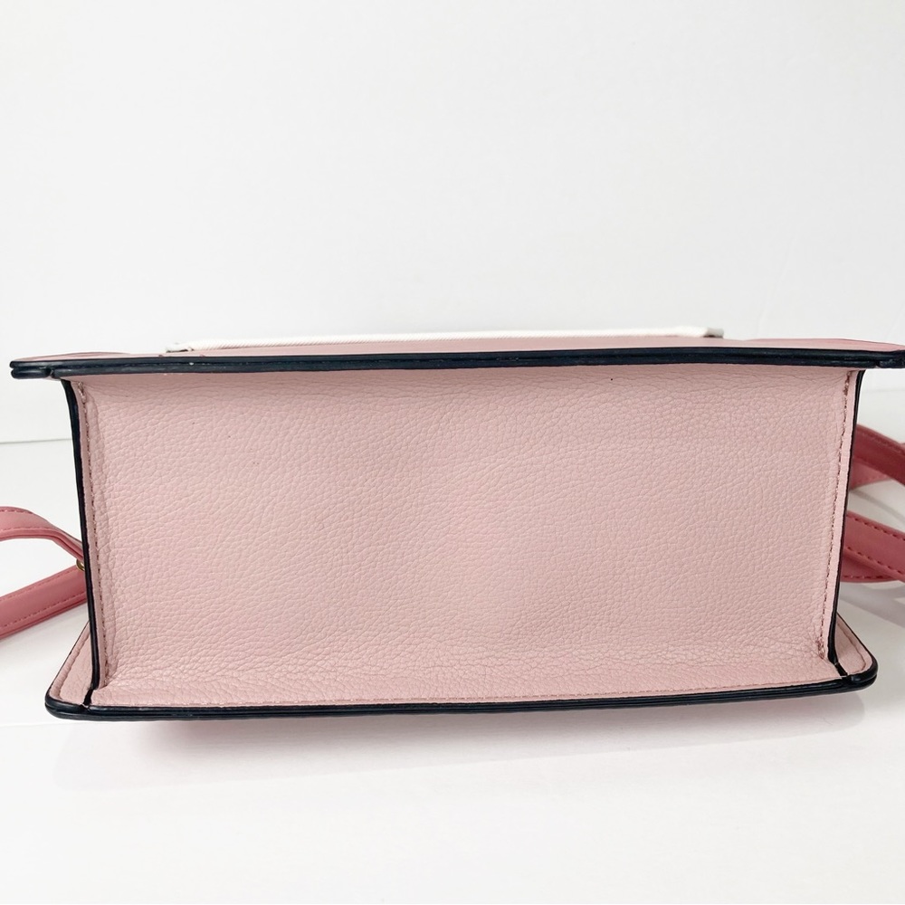 Aldo Pink White Top Handle Turn Lock Crossbody Bag NWOT - Picture 11 of 16